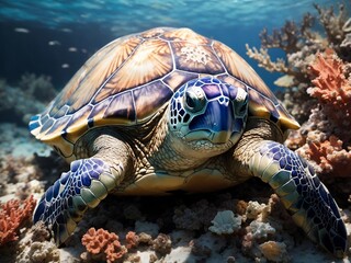 "Midnight Mysteries of the Deep: A Glimpse into the Nocturnal Ballet Under the Coral Reef, Where Bioluminescent Creatures Light the Ocean's Depths, Unveiling a Hidden World of Wonder and Intrigue, The