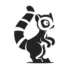 lemur logo template Isolated. Brand Identity. Icon Abstract Vector graphic
