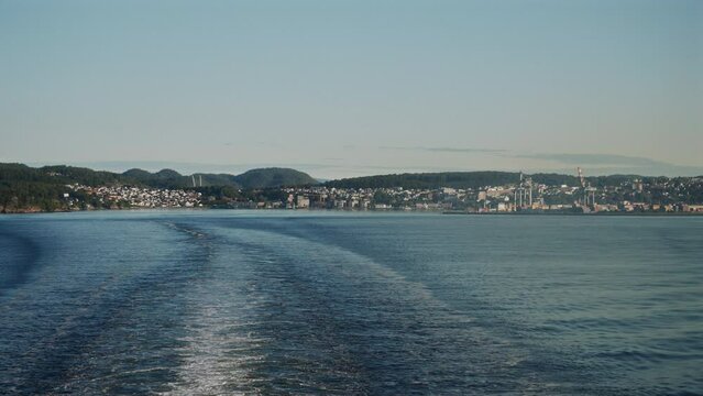 Ferry Setting Course From Hirtshals