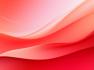 Fototapeta premium Vibrant red abstract shapes on a geometric background. AI Generation.