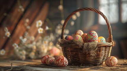 Immerse yourself in the joyful spirit of Easter with a delightful egg hunt and vibrant celebrations in a blooming spring garden.