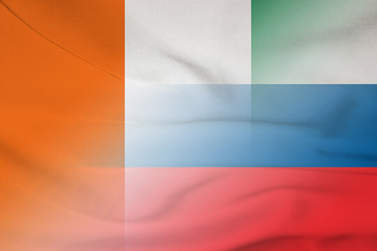 Ivory Coast and Slovenia political flag transborder negotiation SVN CIV