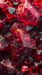 A deep dive into the majestic world of rubies, this texture highlights the vibrant red hues and crystalline depth of one of the most coveted gemstones.