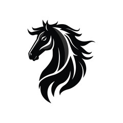 Horse Head Logo Design Vector Template