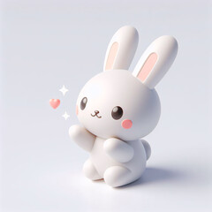 A cute plastic bunny rabbit