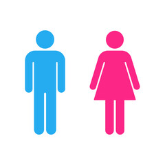 Man and woman silhouette icon