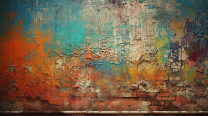 Wall grunge paint background