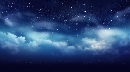 Naklejka premium outer space night sky with clouds and stars abstract background, beautiful Night Sky Image