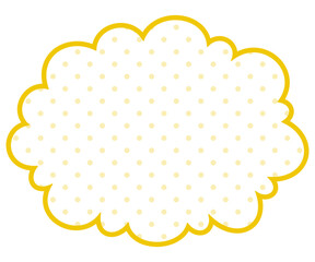 かわいい吹き出し_雲