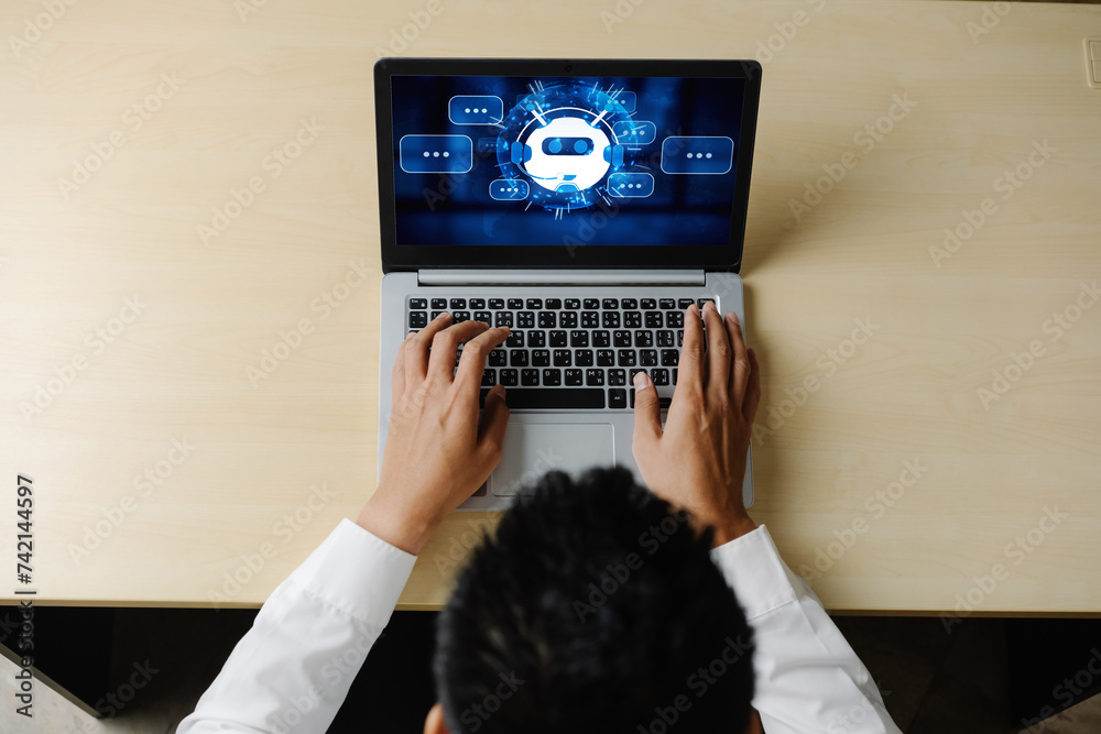 Poster chatbot software application for modish online business that automatically reply to customer questio