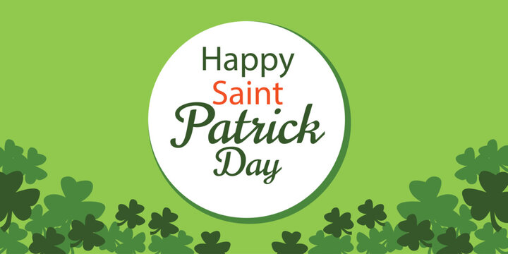 saint Patrick day vector background with green and candy coins. for the celebration of St. Patrick's Day in March 