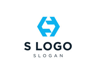 The logo design is about S Logo and was created using the Corel Draw 2018 application with a white background.