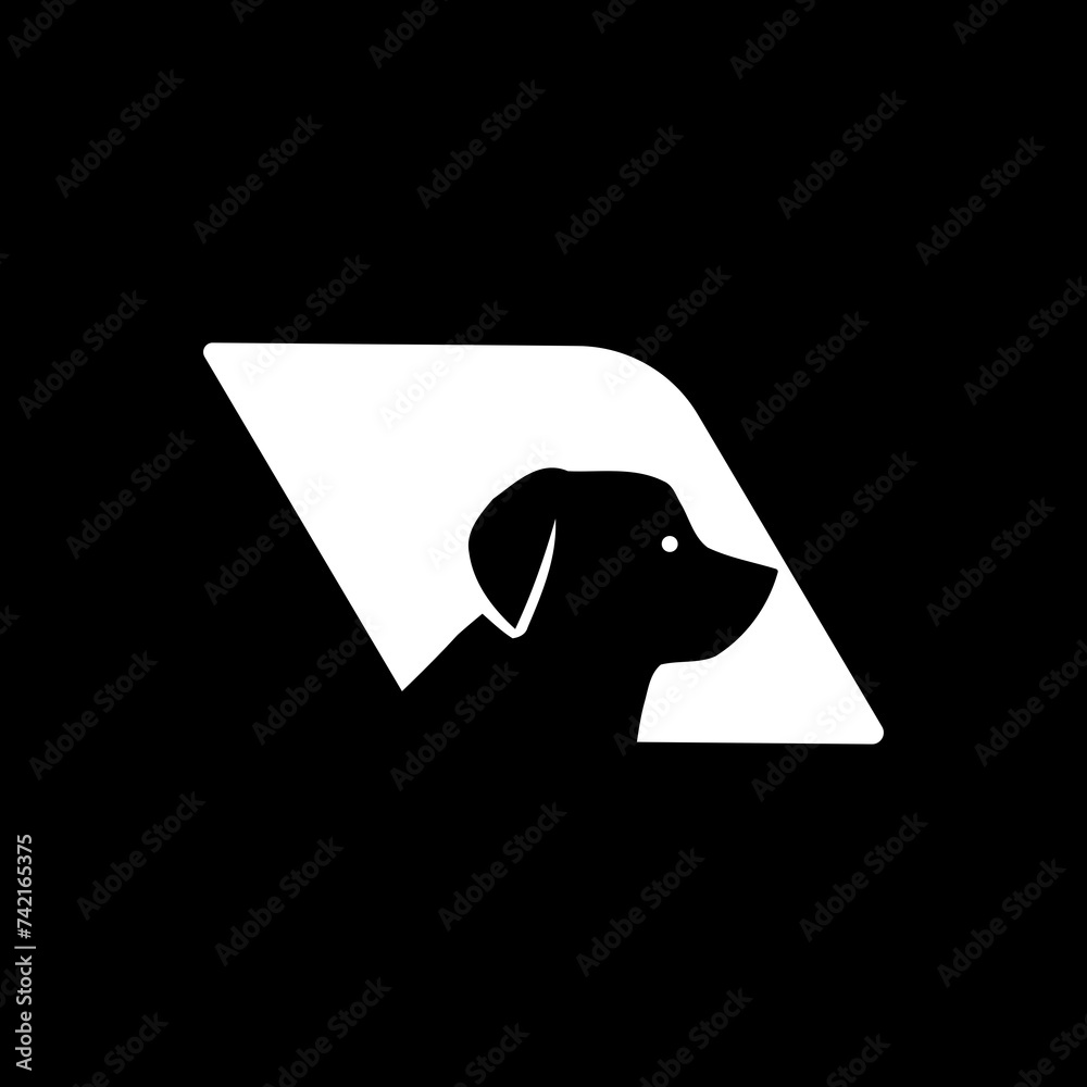 Wall mural dog logo