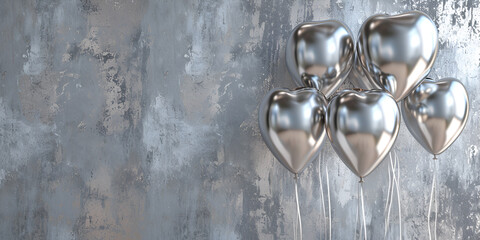 Fototapeta premium Where Silver Sparks Ignite a Journey of Romance and Timeless Love, Love's Reflection in Silver Sparks: A Heartfelt Journey of Romance and Connection.