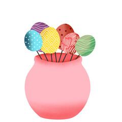 easter egg in a vase