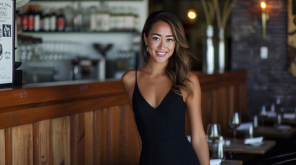 A classic and ethicallymade little black dress perfect for a fancy dinner date at an upscale restaurant with a farmtotable menu.