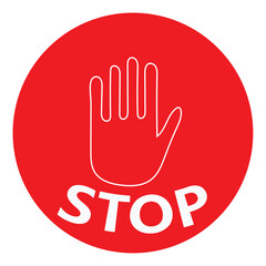 stop hand sign stop icon stop on road icon red color icon backgrounds
