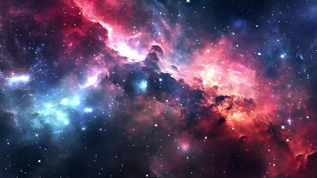 space background. nebulaic mirage a breathtaking astrophotography image. seamless looping overlay 4k virtual video animation background 
