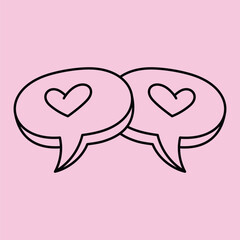 Cute Valentine day decoration gift love and lover celebration holiday vector art February