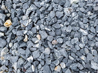 a flat arrangement of stones on the ground as decoration for the yard of a guest house
