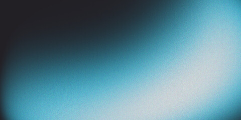 Grainy gradient water curve or wave curtain background and blurred. green blue and dark blue color. abstract background holographic.