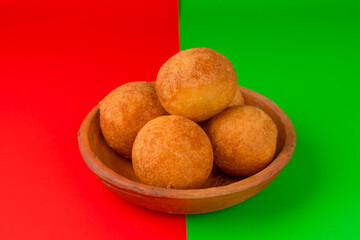 Buñuelos, Colombian Christmas cuisine - Deep fried cheese bread.
