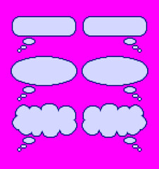 ふきだしのピクセルアート