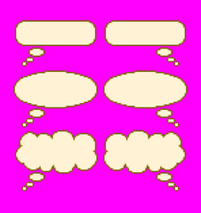 ふきだしのピクセルアート