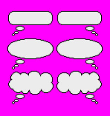 ふきだしのピクセルアート