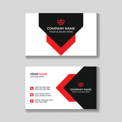 Professional corporate creative modern business card design template