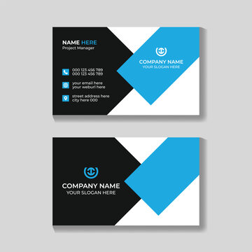 Professional corporate creative modern business card design template