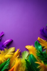Feathers Purple Background Suitable Design