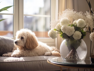 puppy in the room