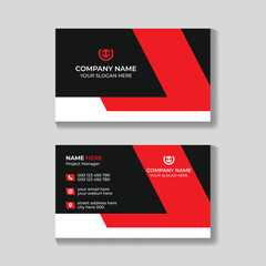 Corporate creative modern business card template design
