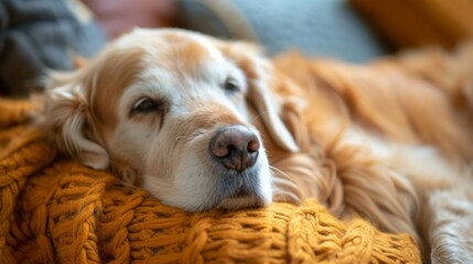 A therapy dog snuggled in the lap of a senior resident providing a sense of companionship and love to the individual as they bond with the furry friend.