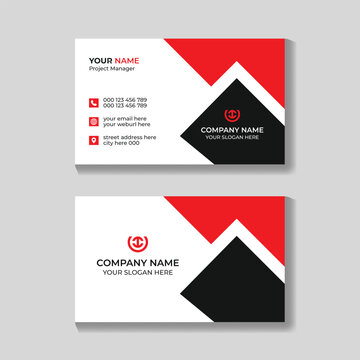 Professional Modern Business Card Design Template, Visiting Card