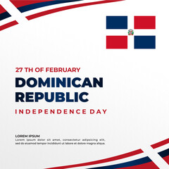 Happy Dominican Republic Independence Day, Dominican Republic independence day, designs for posters, backgrounds, cards, banners, stickers, etc