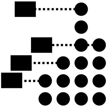 Circle shapes with layers, descriptive statistics 