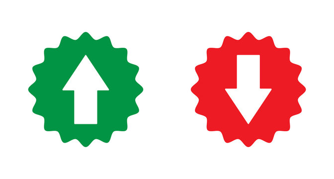 Upload and Download icon vector badge, install symbol isolated white background