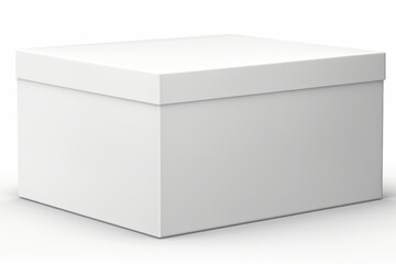 White box on a white background. Computer digital drawing.