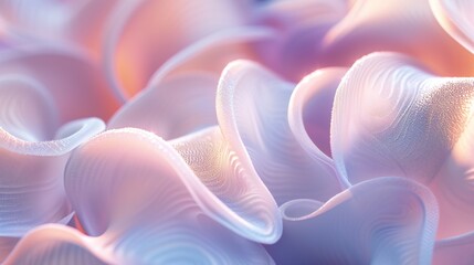 Frost-touched Whirl: Jasmine's frosty petals, seen in macro, whirl in a calming dance amidst the...