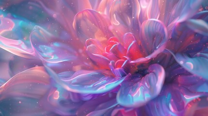 Luminescent Whirl: Jasmine's petals dance in a macro whirl, shimmering with captivating radiance.