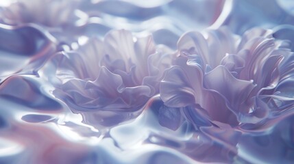 Ripple Effect: Macro lens reveals the fluid motion of jasmine petals, their wavy flow echoing...