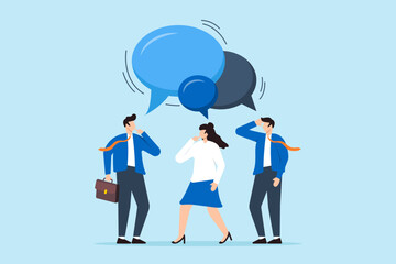 Business people brainstorming with sharing speech empty bubble