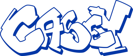 CASEY NAME, Graffiti name, drawing, street art, urban, hip-hop style, lettering, graphics,...