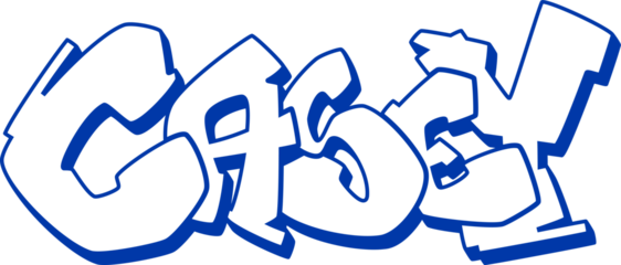 CASEY NAME, Graffiti name, drawing, street art, urban, hip-hop style, lettering, graphics, calligraphy, sticker, print