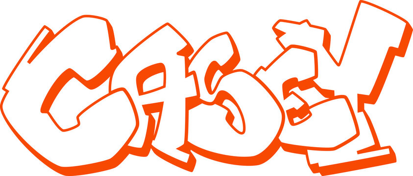 CASEY NAME, Graffiti name, drawing, street art, urban, hip-hop style, lettering, graphics, calligraphy, sticker, print