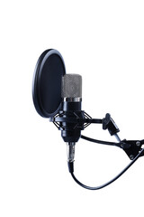 microphone on white