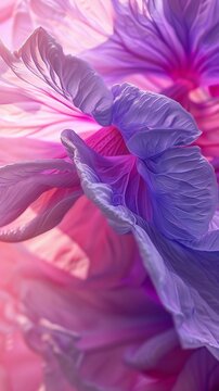 Flowing Grace: Macro shot of lobelia flower, its graceful movements evoking a sense of calm and grace.