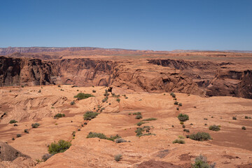 Canyon national park. Canyonlands desert landscape. Canyon area desert in Nevada.